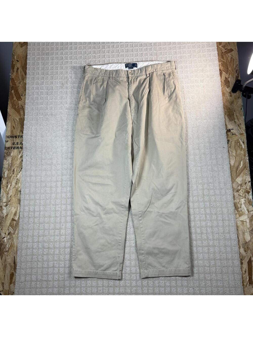 Polo Ralph Lauren Andrew Pant Chino 38x29 Beige Wide Leg